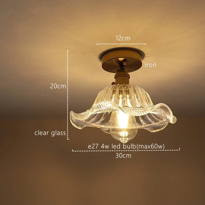 DecorBites™ Green Stripe Glass Pendant Lamp Fixture for Home Decor & Kitchen Lighting