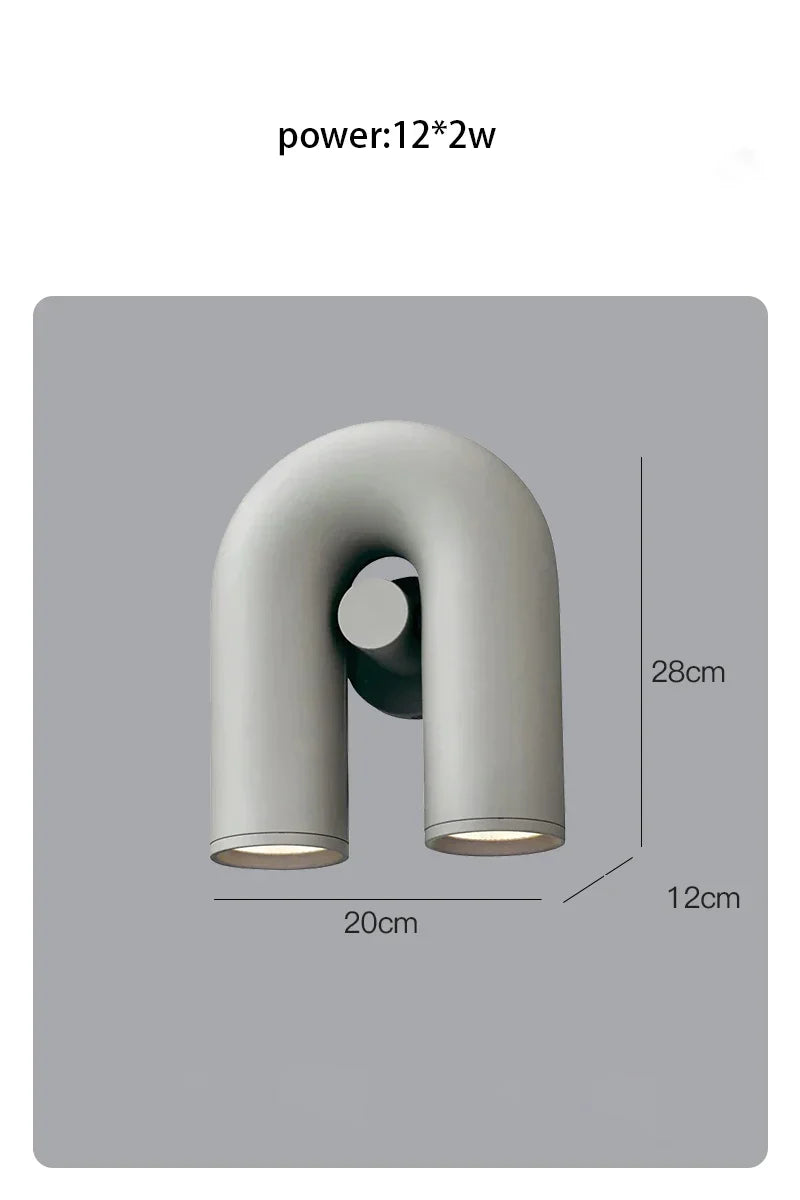 DecorBites™ LED U-shaped Wall Lamp for Minimalist Living Room and Staircase Lighting