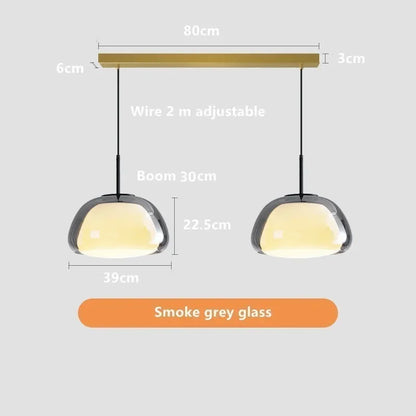 Decorbites™ Glas-Gelee-Hängelampe - Minimalistisches Luxusdesign für das Wohnzimmer im Haus