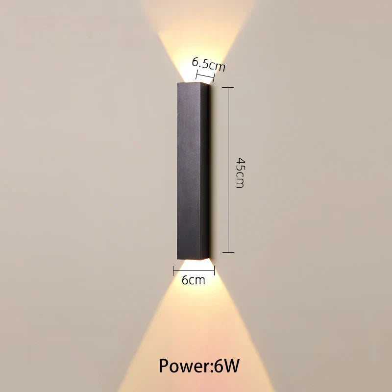 Decorbites™ LED-Wandleuchte: Einsame Linie nach oben und unten leuchtend für TV-Hintergrund oder Schlafzimmer
