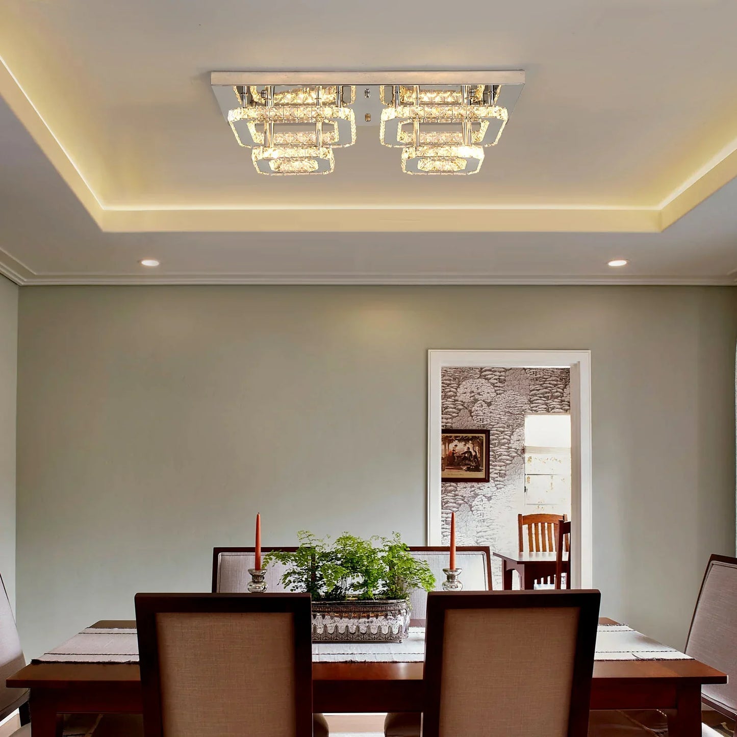 Decorbites™ Kristall-Deckenleuchter: Luxuriöse LED-Pendantbeleuchtung für modernes Wohnzimmer-Dekor