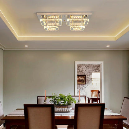Decorbites™ Kristall-Deckenleuchter: Luxuriöse LED-Pendantbeleuchtung für modernes Wohnzimmer-Dekor