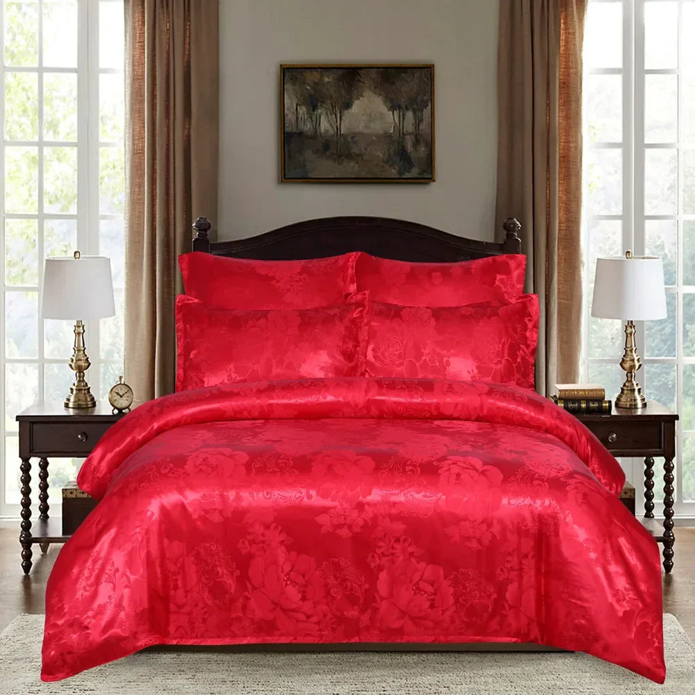 Decorbites™ Jacquard-Luxus-Bettwäsche-Set - King-Size-Daunenbettdecke & Bettdecken - Hochwertige Heimtextilien