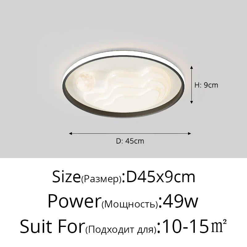 White Modern LED Chandelier