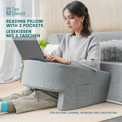 DecorBites™ Gaming Arm Rest Pillow with Memory Foam for Adults, Extra Large for Reading and Working