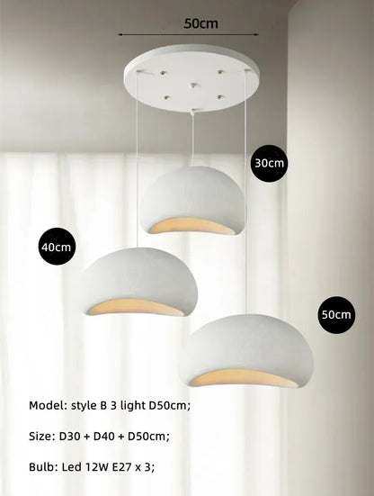 Decorbites™ Japanischer Stil Wabi-Sabi LED-Hängeleuchter für die Dekoration von Wohnzimmer, Esszimmer oder Bar