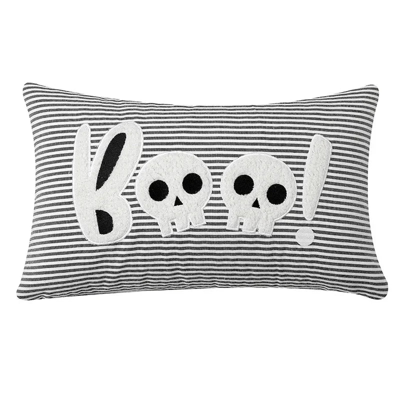 Decorbites™ Halloween-Geister-Stickkissen für gemütliche Wohnzimmer-Sofarast