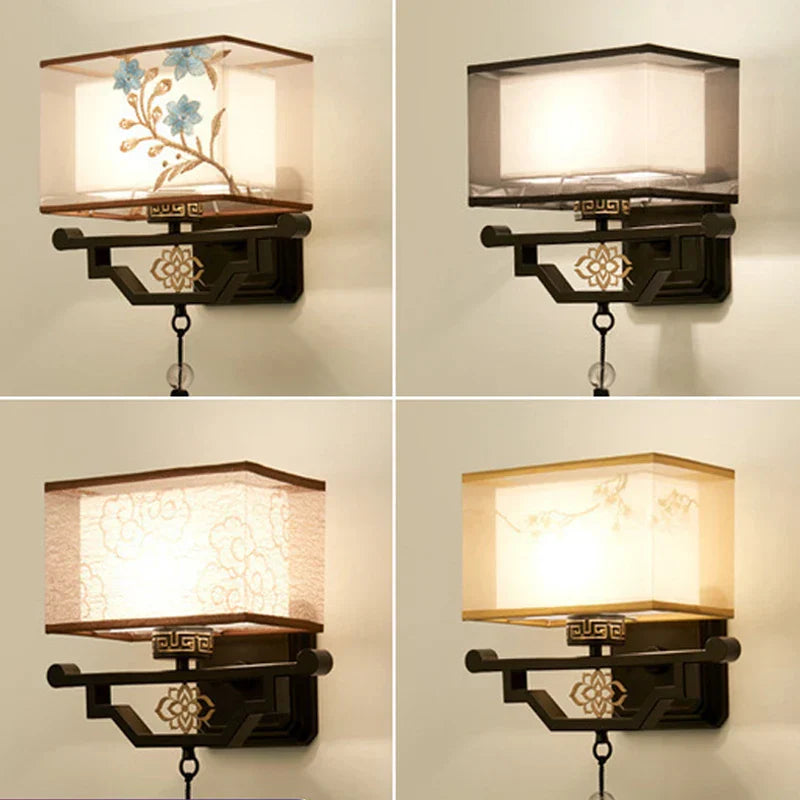 Decorbites™ Elegante Stoff-Wandleuchte für Wohnzimmer und Schlafzimmer, moderne LED-Beleuchtung