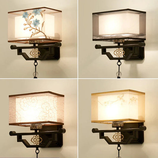 Decorbites™ Elegante Stoff-Wandleuchte für Wohnzimmer und Schlafzimmer, moderne LED-Beleuchtung