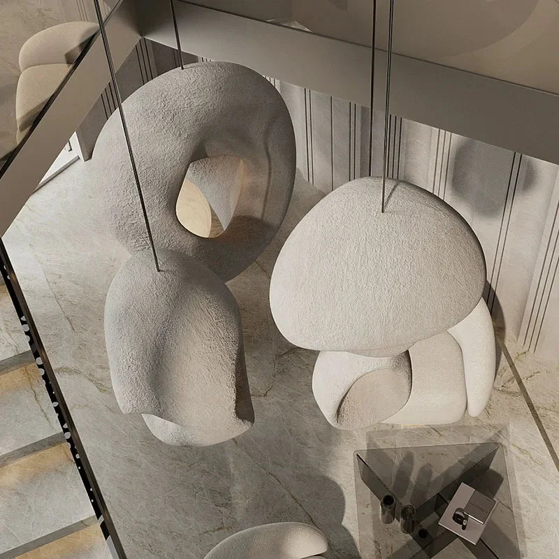 Decorbites™ Handgefertigte Wabi-Sabi-Duplex-Villa-Treppen-Pendantleuchten – Nordisches Design-Lüster