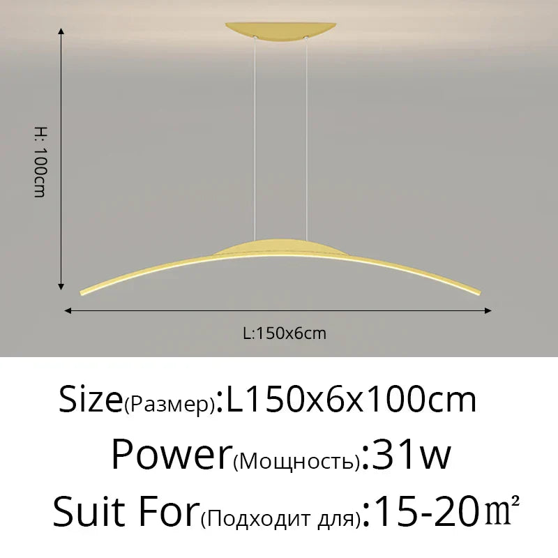 DecorBites™ LED Pendant Lamp - Minimalist Hanging Light for Dining Room & Home Decor
