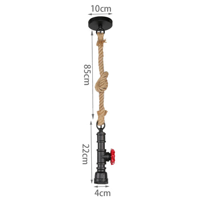 DecorBites™ Iron Pipe Pendant Lamp Retro Loft Hanging Light