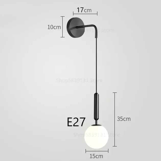 Decorbites™ Elegante Glas-Wandleuchte für Wohnzimmer Schlafzimmer LED-Beleuchtung