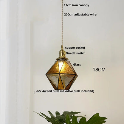 Decorbites™ Glas-LED-Hängeleuchte: Handgefertigte japanische Stil verstellbare Hängeleuchten