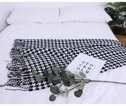 Decorbites™ Hahnentritt-Muster-Wurfdecke