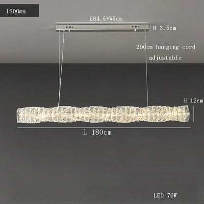 Decorbites™ Glasleuchter LED-Deckenleuchte modern für Wohnzimmer Hotel Speisesaal