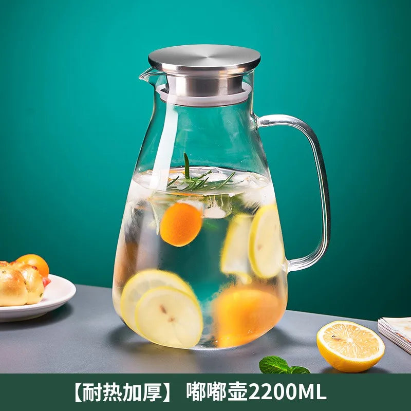 Decorbites™ Großkapazitäts-Wasser-Glas-Set mit Griff, hitzebeständig und explosionssicher