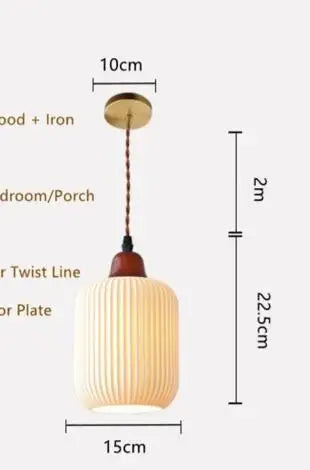 DecorBites™ Green Glass Pendant Light for Bedroom Dinning Living Room