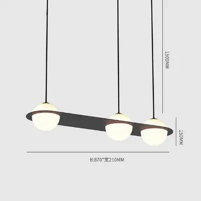 Decorbites™ Glasballen-Geometrischer Kronleuchter: Moderner Nordischer Küchenbüro-Hängelampen