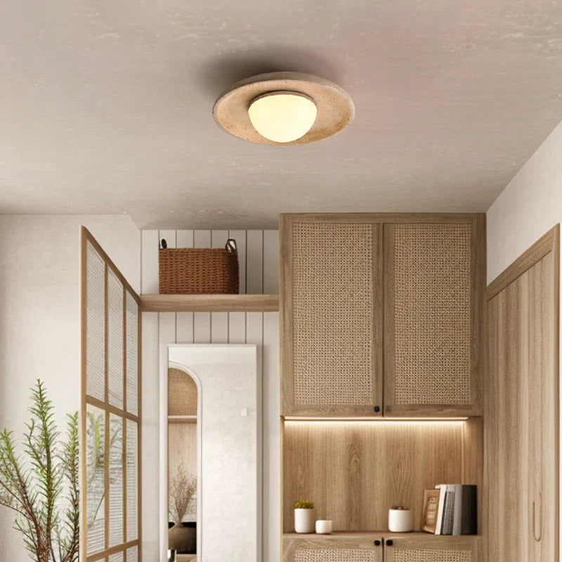 Decorbites™ LED-Deckenleuchte Gelber Travertin - Nordische Acryl-Lampe für das Wohnzimmer