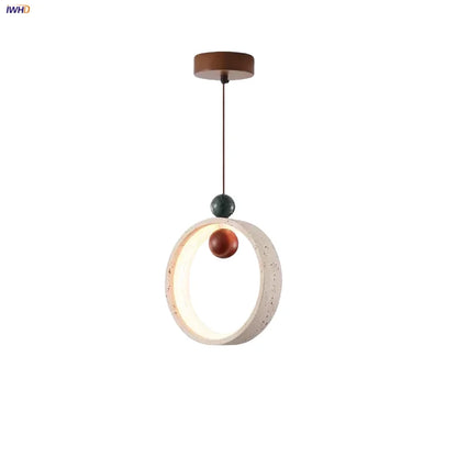 Decorbites™ Verstellbare LED-Hängeleuchte - Nordisch Modern Gelber Travertin-Marmor-Holzarmatur