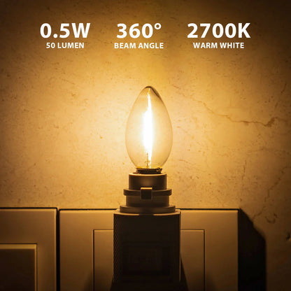 Decorbites™ Dimmbare LED-Nachtleuchten: E12 E14 Sockel, 0,5 W, Warmweiß 2700 K