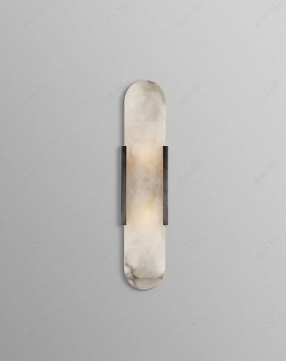 DecorBites™ Linear Marble Chandelier: Modern Circular Alabaster Pendant Light
