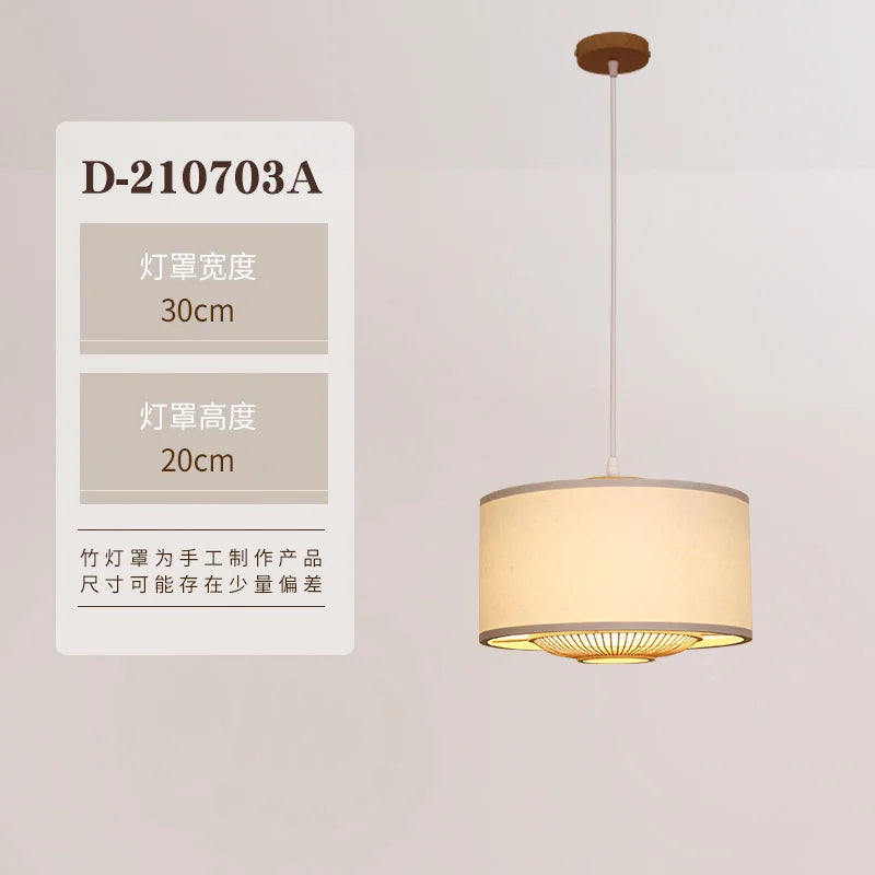Decorbites™ Japanische Bambus-Hängeleuchte für Wohnzimmer, Esszimmer, Schlafzimmer – Ikone des ruhigen Stils