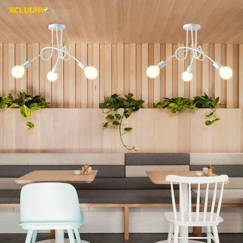 Gold Black Sputnik Chandelier