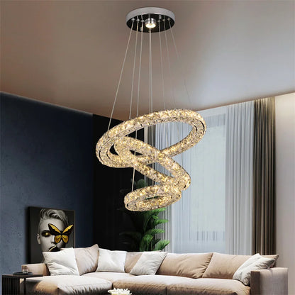 Decorbites™ Kristall-LED-Hängeleuchte für modernes Luxus-Wohn- und Esszimmer-Dekor