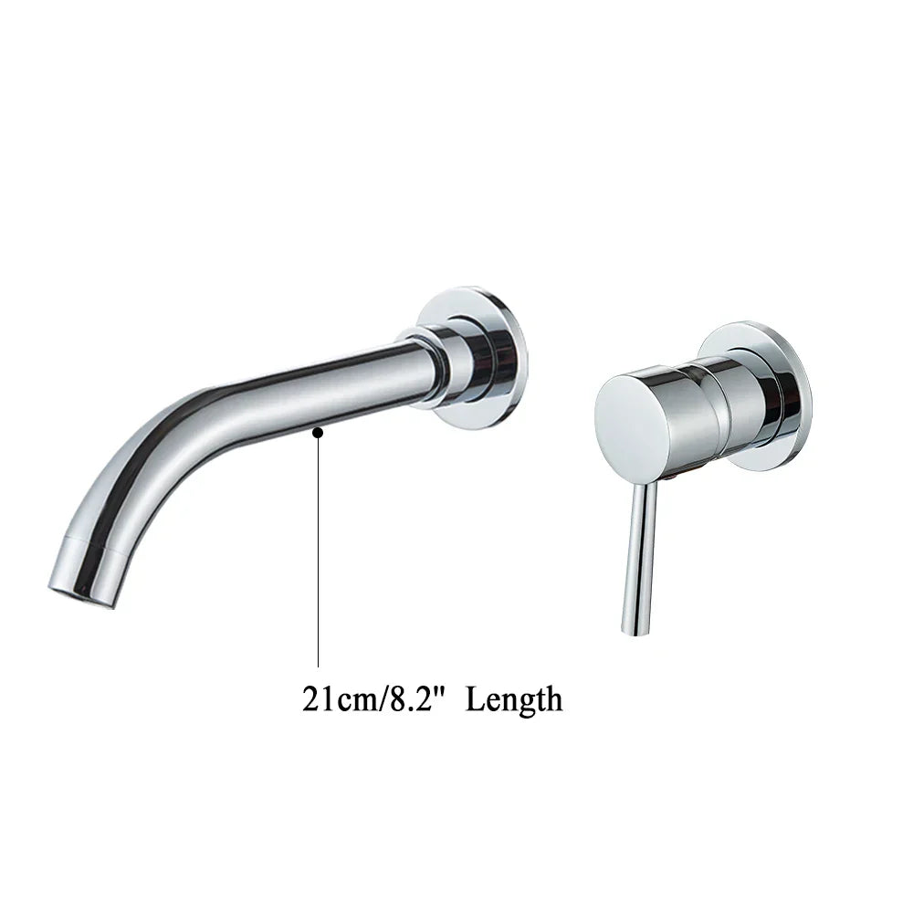 Gold Brass Wall Faucet