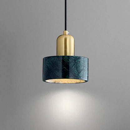 DecorBites™ Green Marble Pendant Light: Luxury Hanging Lamp for Dining Room, Bedside, Hotel.
