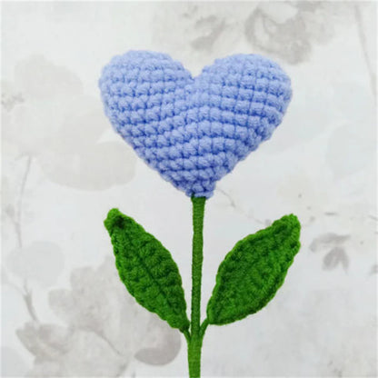 Decorbites™ Gestricktes Sonnenblumen- & Hasen-Bouquet: Handgefertigte Häkel-DIY-Heimdekoration & Geschenk
