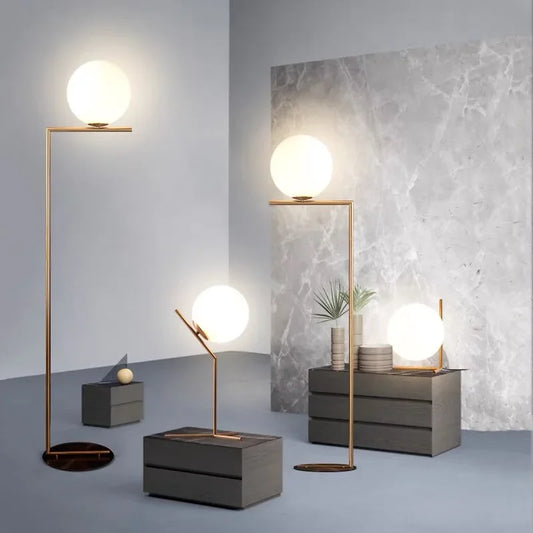 Decorbites™ Glas-Kugeln-LED-Kronleuchter Lampe Nachttisch-Nachtlicht Dekoration