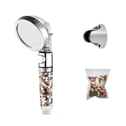 Decorbites™ Hochdruck-Duschkopf-Set mit Metallpaneel und Negativ-Ion-Filter