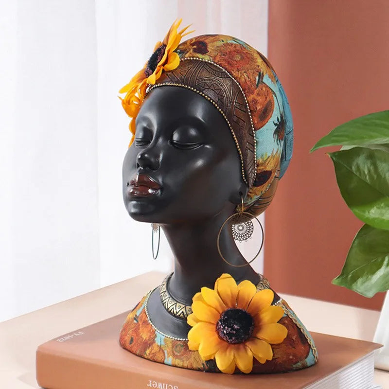 Decorbites™ Afrikanische Schönheitsfiguren: Moderne Kunsthandwerke für die Dekoration von Zuhause & Büro