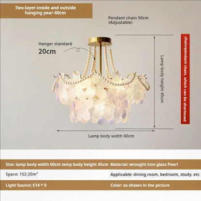 Decorbites™ Blattloser Kristall-Lüster: Moderne französische Beleuchtung für Wohnzimmer und Schlafzimmer