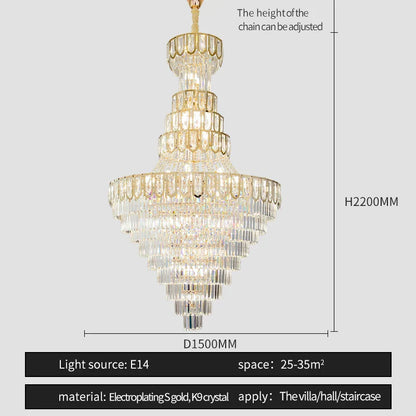Decorbites™ Elegante Kristall-Lüster für luxuriöse Wohnzimmer-Dekoration