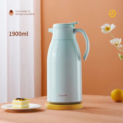 Decorbites™ Glas-Isolierkanne: Große Kapazität Thermosflasche für langanhaltende heiße/kalte Getränke