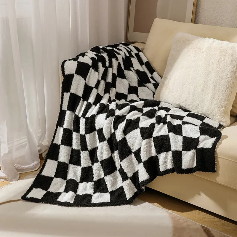 Decorbites™ Strick-Karo-Decke