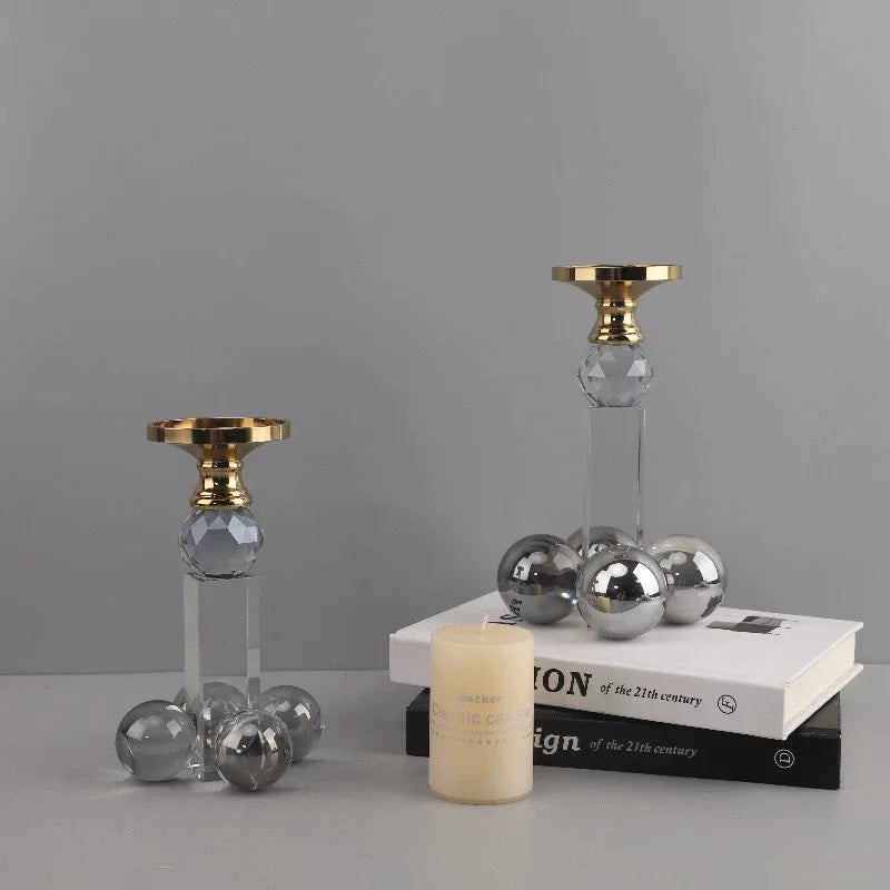 Decorbites™ Klarer Kristall Geometrischer Kerzenhalter für die Heimdekoration