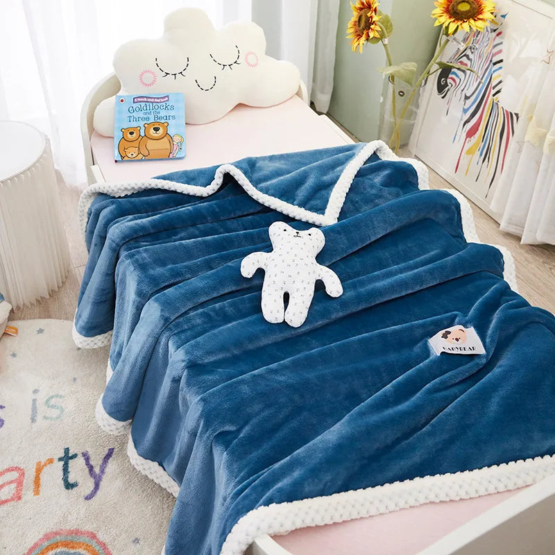Decorbites™ Kinder-Flanell-Nickerchen-Decke - Leicht & Gemütlich Einzelbettüberwurf