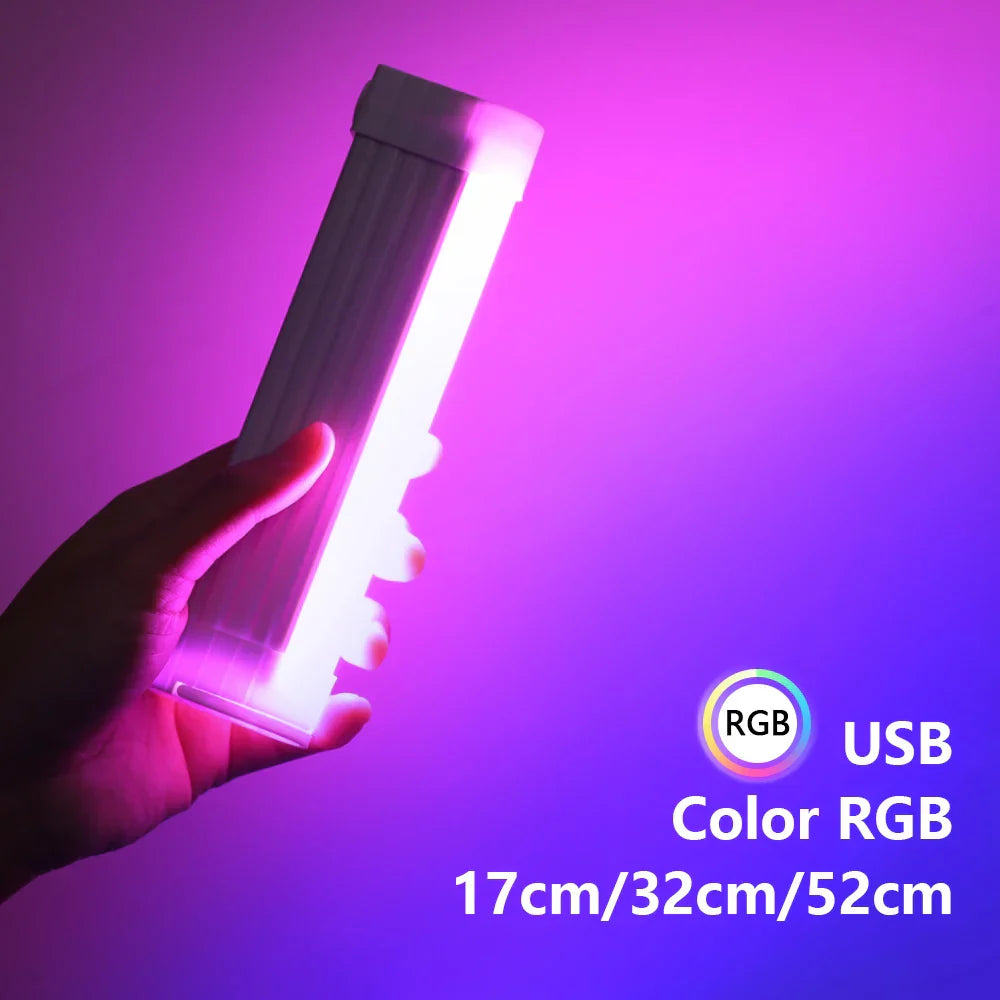 Decorbites™ LED-Auflichtm: Wiederaufladbare farbenfrohe Selfie-Lampe für Fotografie und Videos