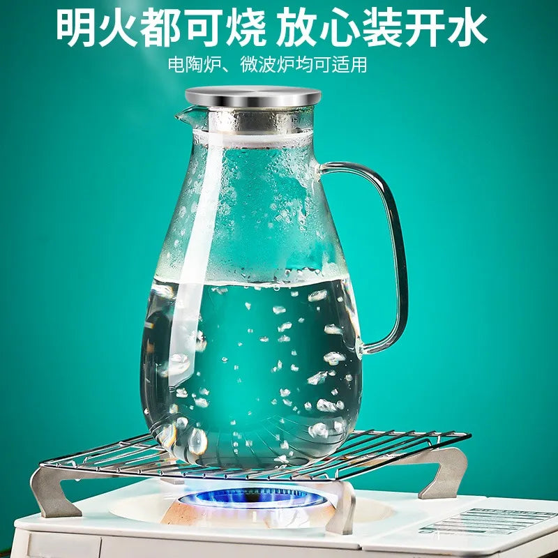 Decorbites™ Großkapazitäts-Wasser-Glas-Set mit Griff, hitzebeständig und explosionssicher