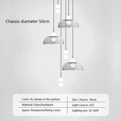 Decorbites™ Glas-Kugelleuchter: Moderne Dekoration für Duplex-Treppenhäuser, Wohnzimmer, Schlafzimmer
