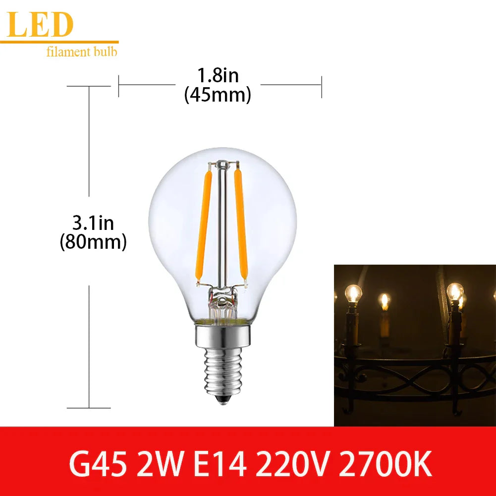 Decorbites™ LED-Filamentlampe Klarer Glas T16 A19 ST64 Dimmbare Vintage-Lampe