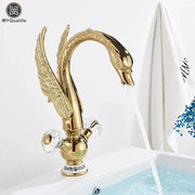Gold Brass Swan Faucet