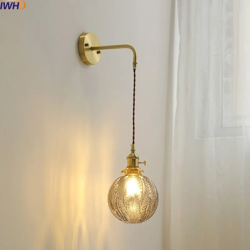 Decorbites™ Graue Glas LED Wandleuchte für Heimdekoration, Schlafzimmer, Wohnzimmer – Nordisches Design
