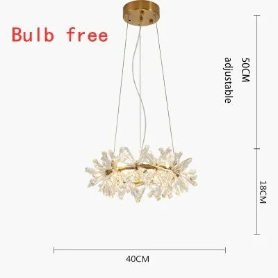 Decorbites™ Kristallblumen-Kronleuchter: Luxuriöse LED-Deckenleuchte für die Einrichtung zu Hause, Wohnzimmer, Schlafzimmer