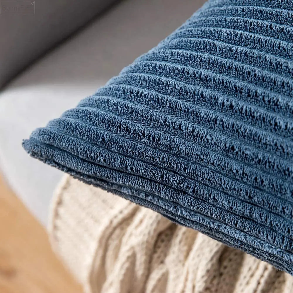 DecorBites™ Corduroy Pillow Cover: Striped Cushion for Sofa Bed - Nordic Home Decor